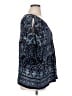 BILA 100% Rayon Blue 3/4 Sleeve Blouse Size XL - photo 4