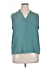 Monteri 100% Polyester Teal Sleeveless Blouse Size XL (petite) - photo 1