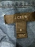 J.Crew 100% Cotton Blue 3/4 Sleeve Button-Down Shirt Size 0 - photo 7