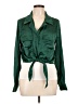 Chocolate Green Long Sleeve Blouse Size L - photo 1