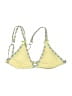 Unbranded Argyle Yellow Swimsuit Top Size S - photo 1