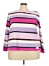 Talbots Outlet 100% Cotton Stripes Pink Pullover Sweater Size 3X Petite - photo 1