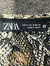 Zara 100% Polyester Animal Print Brown Long Sleeve Blouse Size S - photo 7