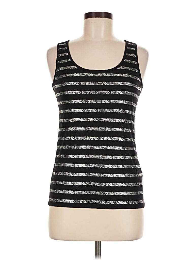 Pre-owned Forever 21 Sleeveless Top Black Scoop Neck Tops