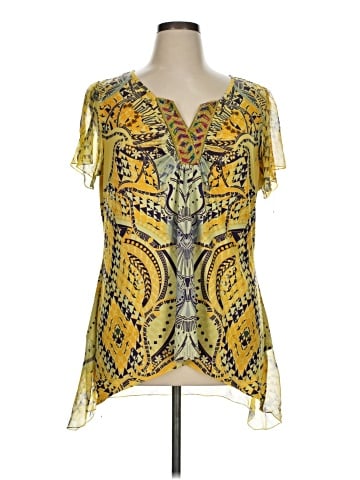 Live and Let Live Short Sleeve Blouse (view 1)