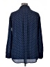Stylus 100% Polyester Polka Dots Blue Long Sleeve Blouse Size XL - photo 2