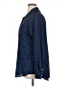 Stylus 100% Polyester Polka Dots Blue Long Sleeve Blouse Size XL - photo 5
