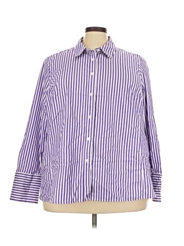 Lane Bryant 3/4 Sleeve Button-Down Shirt (view 1)