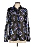 Alivia 100% Recycled Polyester Black Long Sleeve Blouse Size M - photo 1