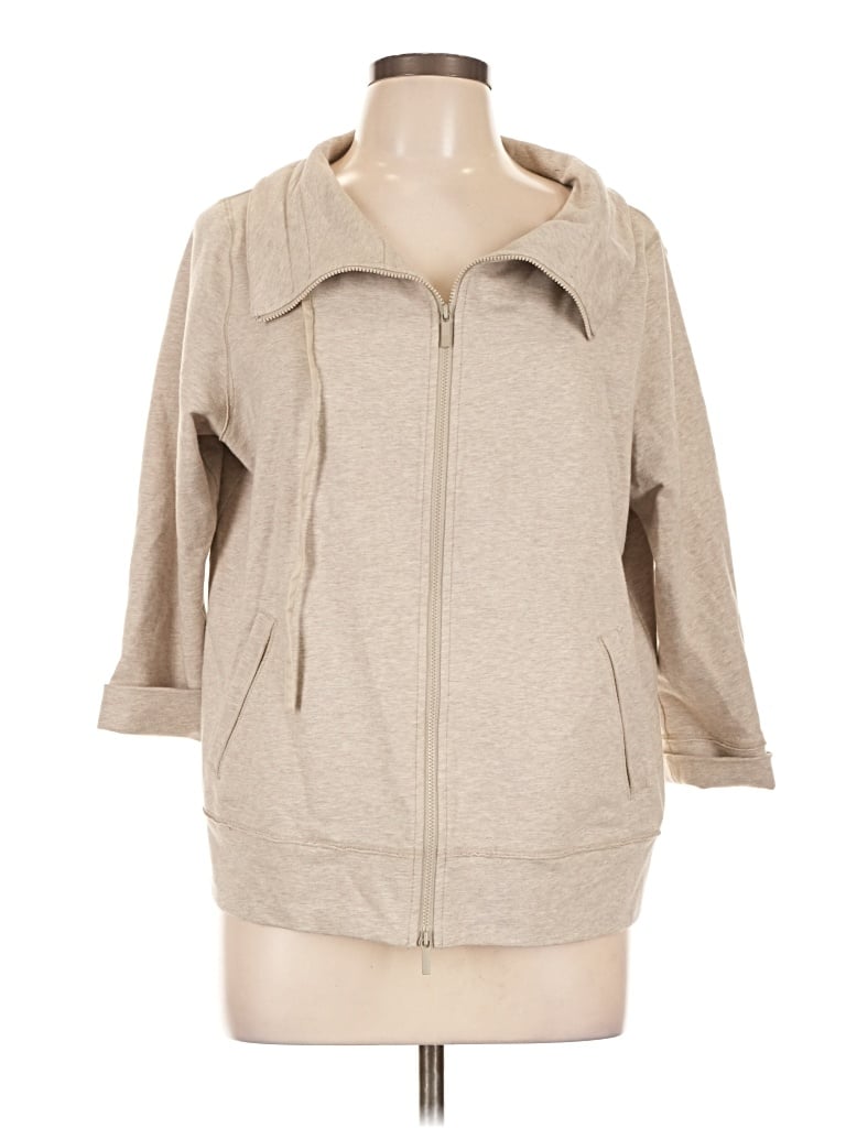 Pre-owned Lafayette 148 Jacket In Tan