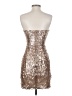 BCBGMAXAZRIA 100% Polyester Metallic Silver Cocktail Dress Size 0 - photo 2