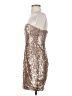 BCBGMAXAZRIA 100% Polyester Metallic Silver Cocktail Dress Size 0 - photo 5