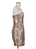 BCBGMAXAZRIA 100% Polyester Metallic Silver Cocktail Dress Size 0 - photo 4