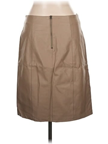 Dennis by Dennis Basso Faux Leather Skirt (view 2)