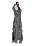 Lulus 100% Polyester Paisley Gray Cocktail Dress Size M - photo 4