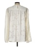 Ann Taylor LOFT 100% Polyester Ivory Long Sleeve Blouse Size L - photo 2
