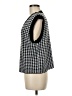 Shein 100% Tencel Houndstooth Black Sweater Vest Size 6 - photo 5