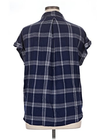 Cosmic Blue Love Short Sleeve Blouse (view 2)