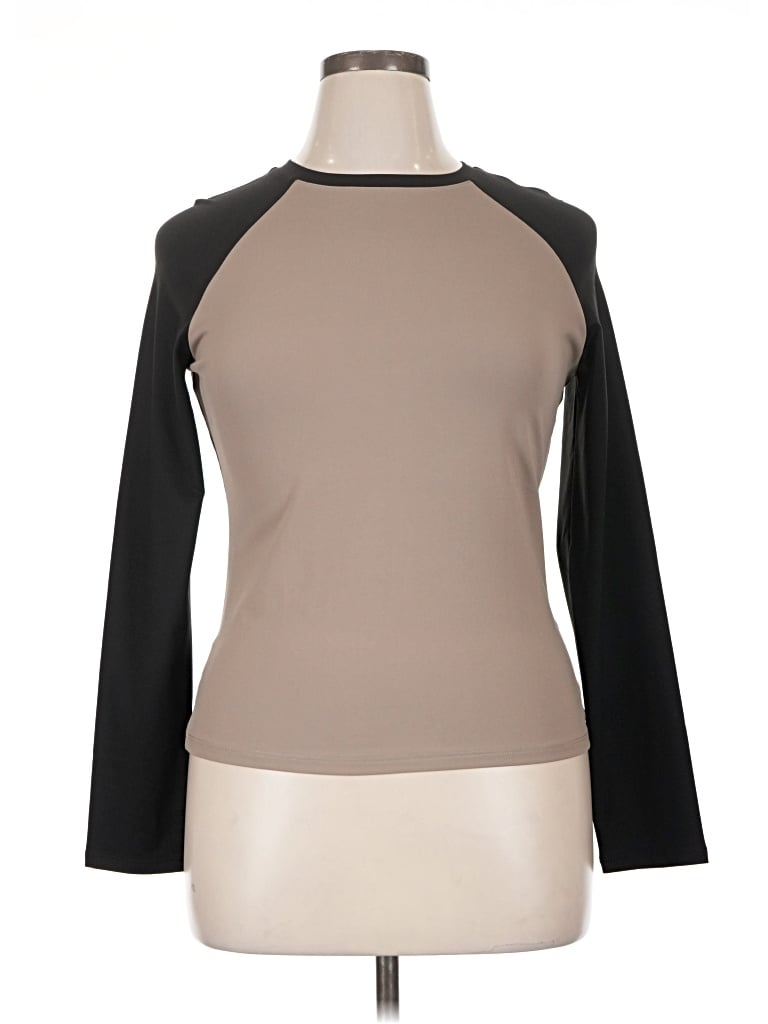 Pre-owned Trendy Queen Long Sleeve T-shirt In Tan
