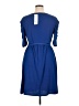 NY Collection Solid Blue Casual Dress Size XL - photo 2