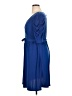 NY Collection Solid Blue Casual Dress Size XL - photo 5