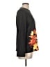 Unbranded Floral Black Long Sleeve T-Shirt Size L - photo 4