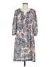 Daniel Rainn 100% Polyester Paisley Gray Casual Dress Size M - photo 1