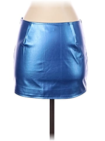 Superdown Faux Leather Skirt (view 2)
