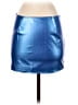 Superdown Metallic Blue Faux Leather Skirt Size S - photo 2
