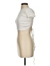 Zara Ivory Short Sleeve Top Size S - photo 5