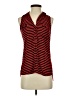 Splendid 100% Rayon Stripes Red Sleeveless Button-Down Shirt Size XS - photo 1