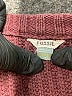 Fossil 100% Cotton Solid Burgundy Pullover Sweater Size S - photo 7