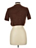 MadRag 100% Polyester Brown Short Sleeve Top Size L - photo 2