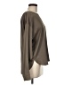 Ann Taylor LOFT 100% Polyester Brown Long Sleeve Top Size M - photo 4