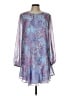 BCBGMAXAZRIA 100% Polyester Paisley Blue Cocktail Dress Size L - photo 1
