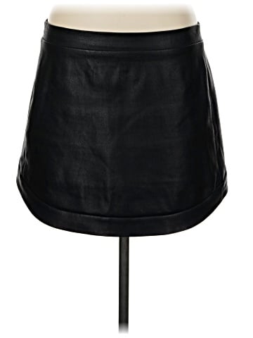 BCBGMAXAZRIA Faux Leather Skirt (view 1)
