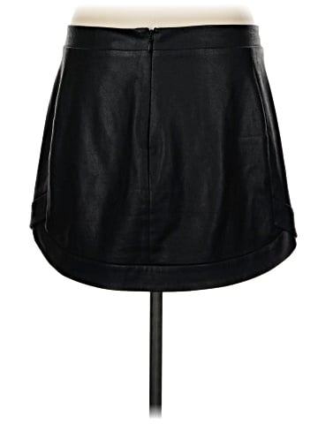 BCBGMAXAZRIA Faux Leather Skirt (view 2)
