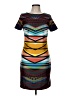 Maia Graphic Teal Casual Dress Size 8 - photo 1
