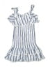 Tween Diva 100% Cotton Stripes Blue Dress Size 7 - photo 1