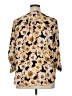 Maurices 100% Polyester Floral Gold 3/4 Sleeve Blouse Size XL - photo 2
