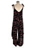 1.State 100% Rayon Floral Black Jumpsuit Size S - photo 2