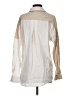 Crescent Color Block Tan Ivory Long Sleeve Button-Down Shirt Size XS - photo 2
