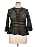 Hazel Black 3/4 Sleeve Blouse Size XL - photo 1