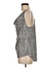 Harlowe & Graham 100% Polyester Silver Sleeveless Top Size M - photo 5