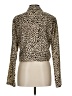 Re:named 100% Polyester Animal Print Brown Long Sleeve Blouse Size L - photo 2