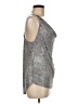 Harlowe & Graham 100% Polyester Silver Sleeveless Top Size M - photo 4