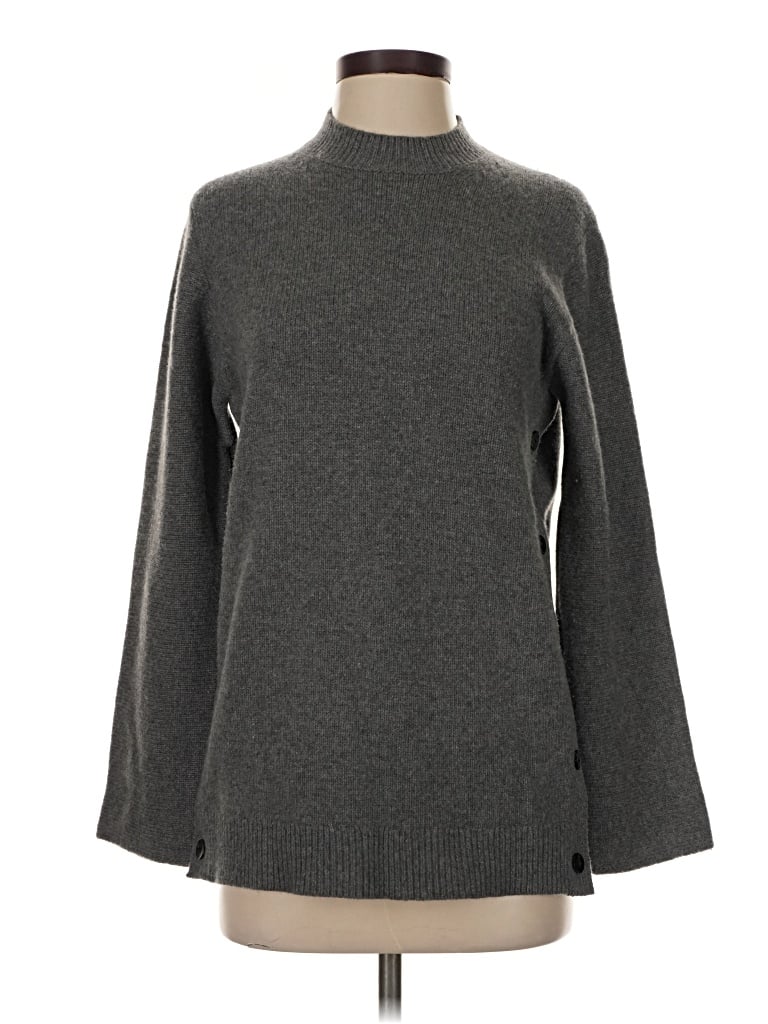 Pre-owned Theory Turtleneck Sweater In Gray