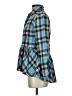 Sundance 100% Cotton Plaid Blue Long Sleeve Blouse Size XS - photo 5