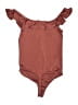 Express Solid Burgundy Bodysuit Size S - photo 2