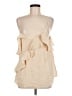 Easel 100% Viscose Ivory Sleeveless Blouse Size M - photo 1